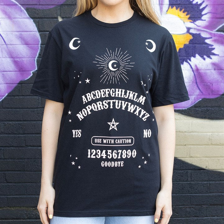 Eleanoras Black Talking Board Unisex T-shirt Size XL 