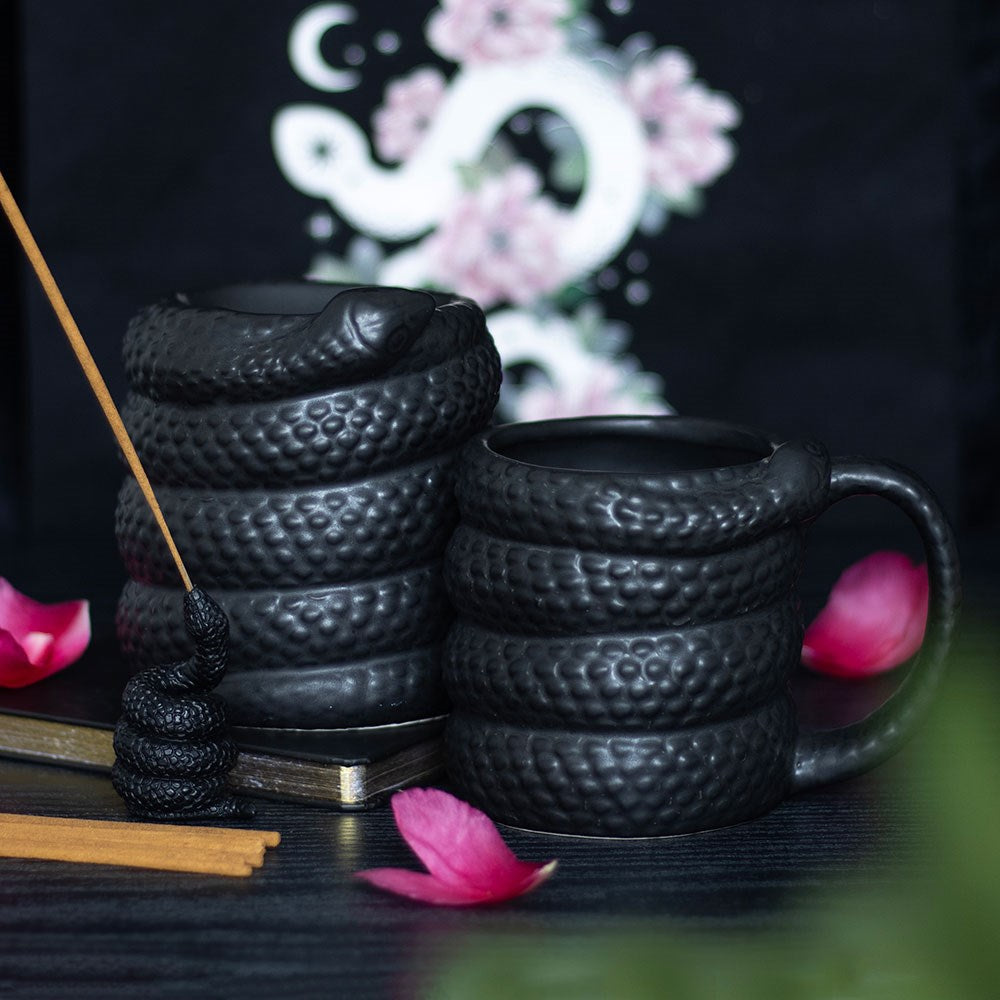 Eleanoras Black Snake Mug Mugs