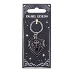 Black Planchette Keyring