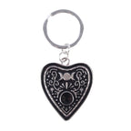 Black Planchette Keyring