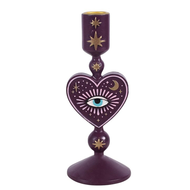 Sacred Sight Heart Taper Candle Holder