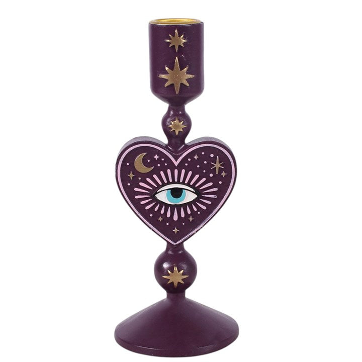 Sacred Sight Heart Taper Candle Holder