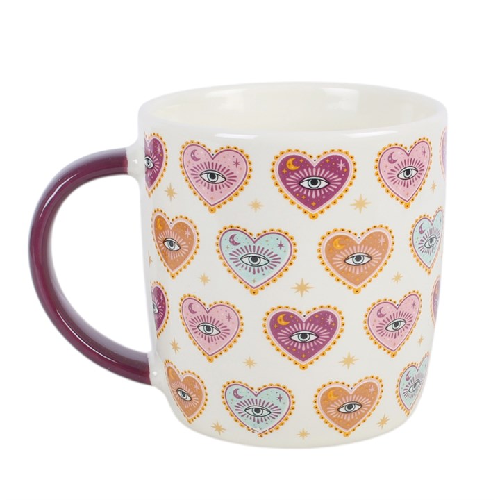 Sacred Sight Heart Print Mug and Tea Infuser Set