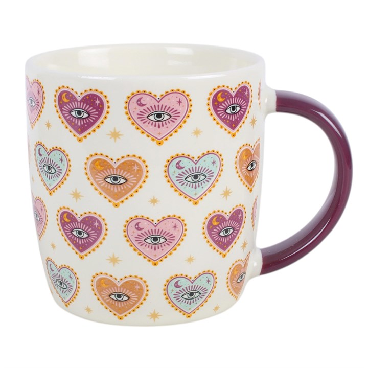 Sacred Sight Heart Print Mug and Tea Infuser Set