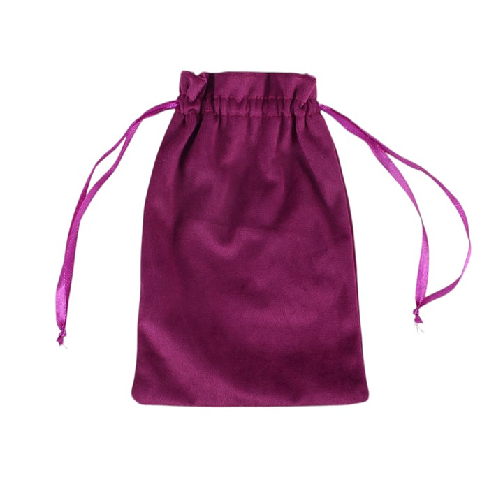 Sacred Sight Heart Velvet Drawstring Bag