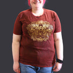 Hamsa Stone Washed T-Shirt - Maroon - XLarge