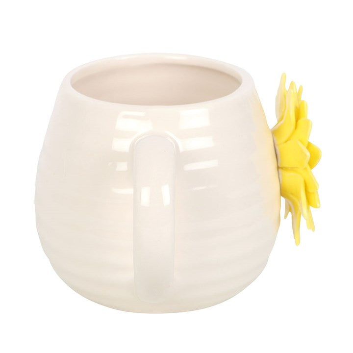 Eleanoras Hello Sunshine Rounded Mug With 3D Flower Mugs
