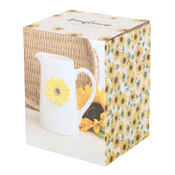Eleanoras Hello Sunshine Flower Jug with 3D Sunflower Vases