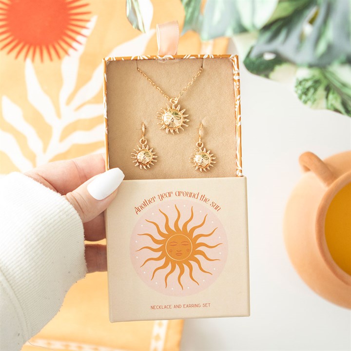 Eleanoras Sun Earring & Necklace Set Jewellery