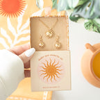 Eleanoras Sun Earring & Necklace Set Jewellery