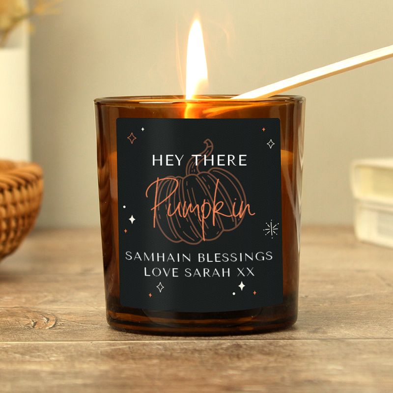 Samhain Pumpkin Candle | Personalised