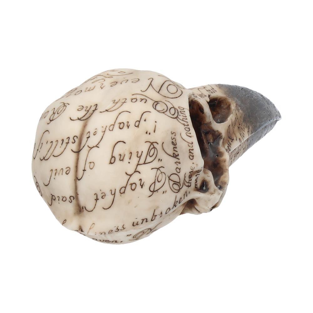 Edgar's Raven Skull Figurine | Edgar Allan Poe Gothic Ornament | Nemesis Now