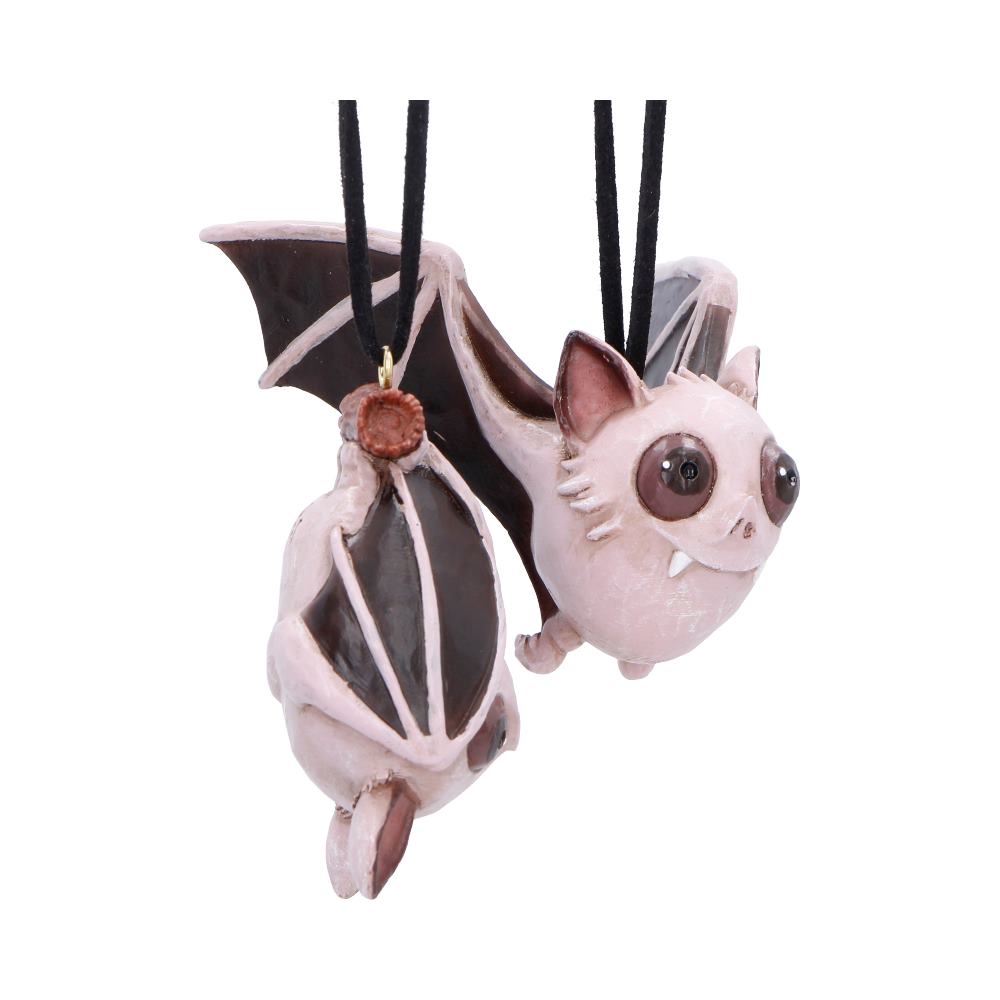 Sneak and Peak Halloween Bat Hanging Ornaments | Set of 2 | Nemesis Now