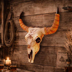 Spirit of the South Bull Skull Ornament 42.5cm | Shamanic Gothic Décor