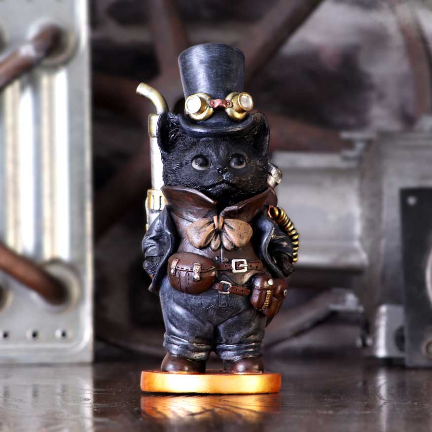 Steamsmith's Cat Figurine 19.5cm