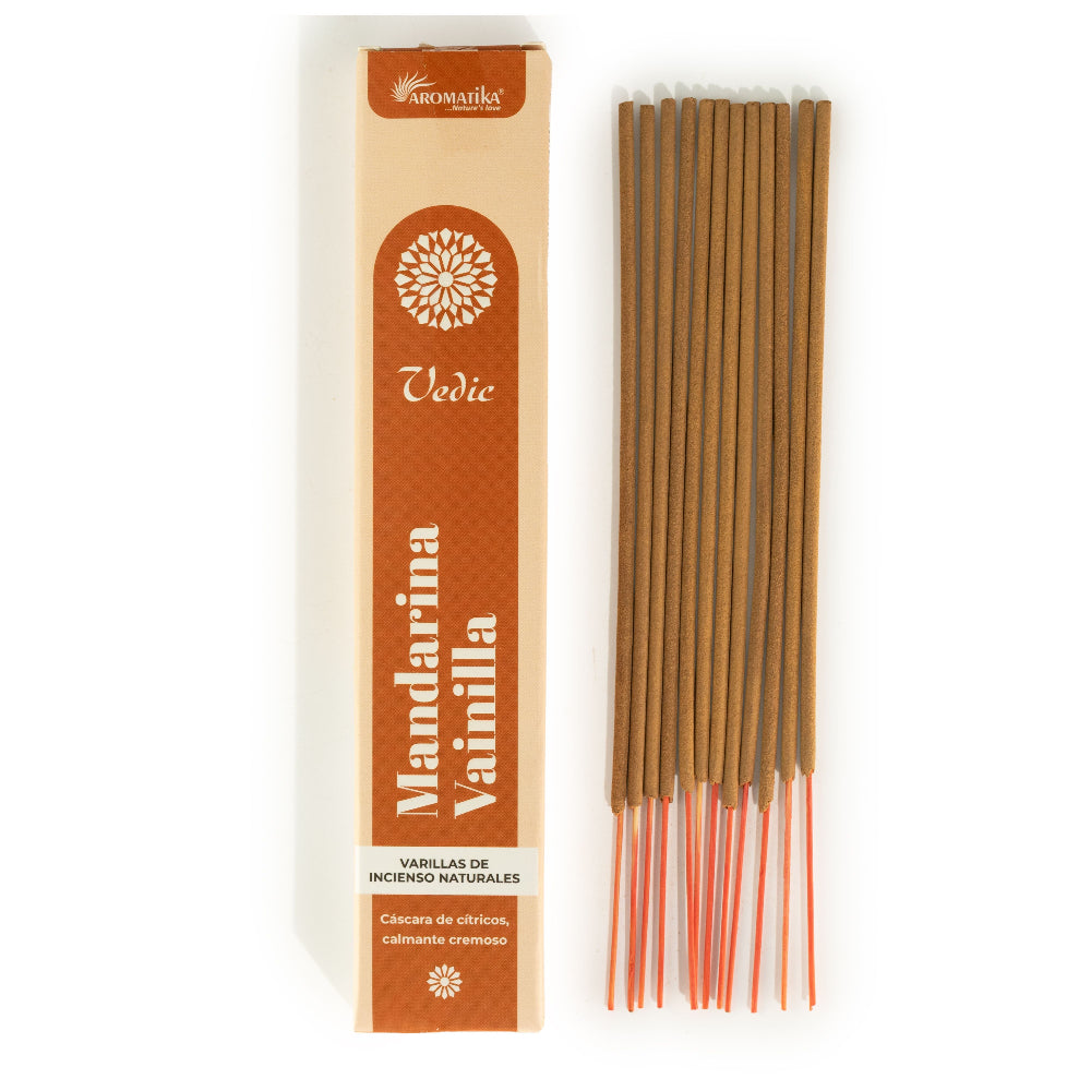 Tangerine Vanilla Vedic Incense Sticks - Aromatika
