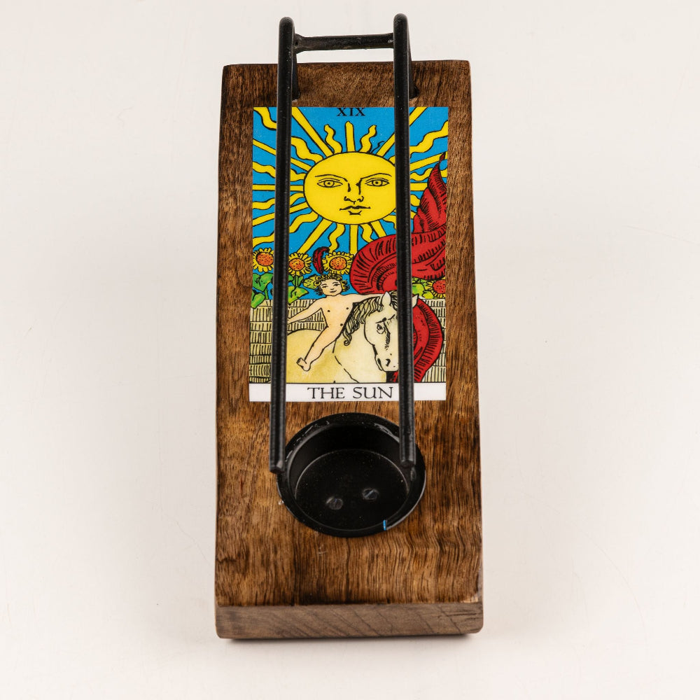 The Sun Large Enamelled Sage Stick Burner
