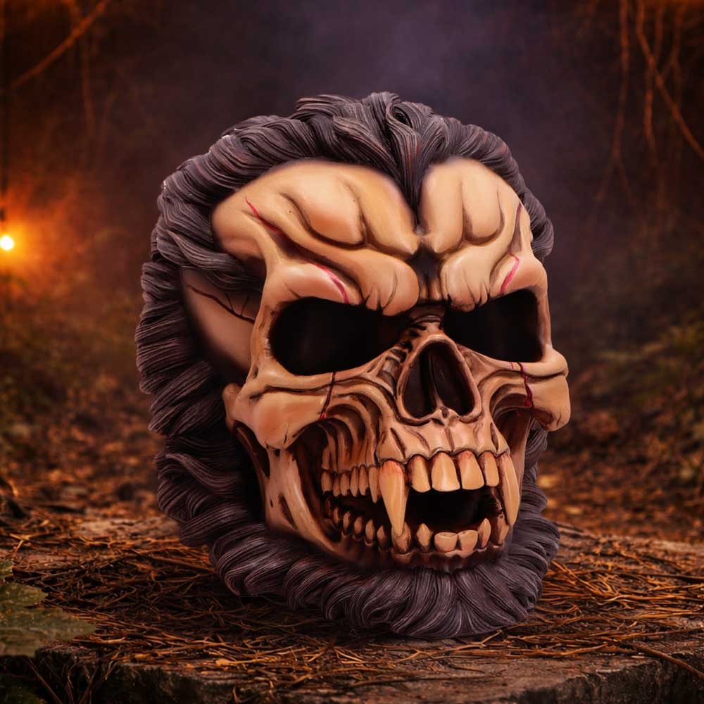 The Beast of the Moon Werewolf Skull