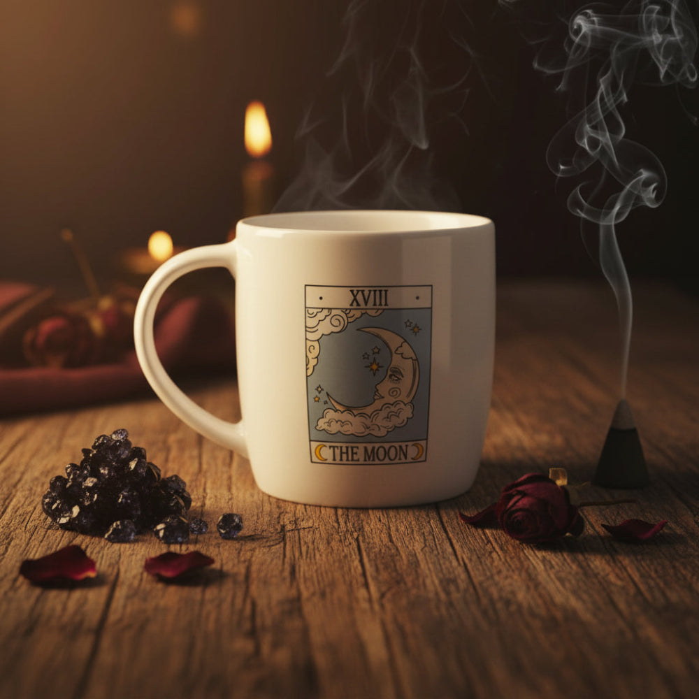 The Moon Vintage Tarot  Mug Mugs
