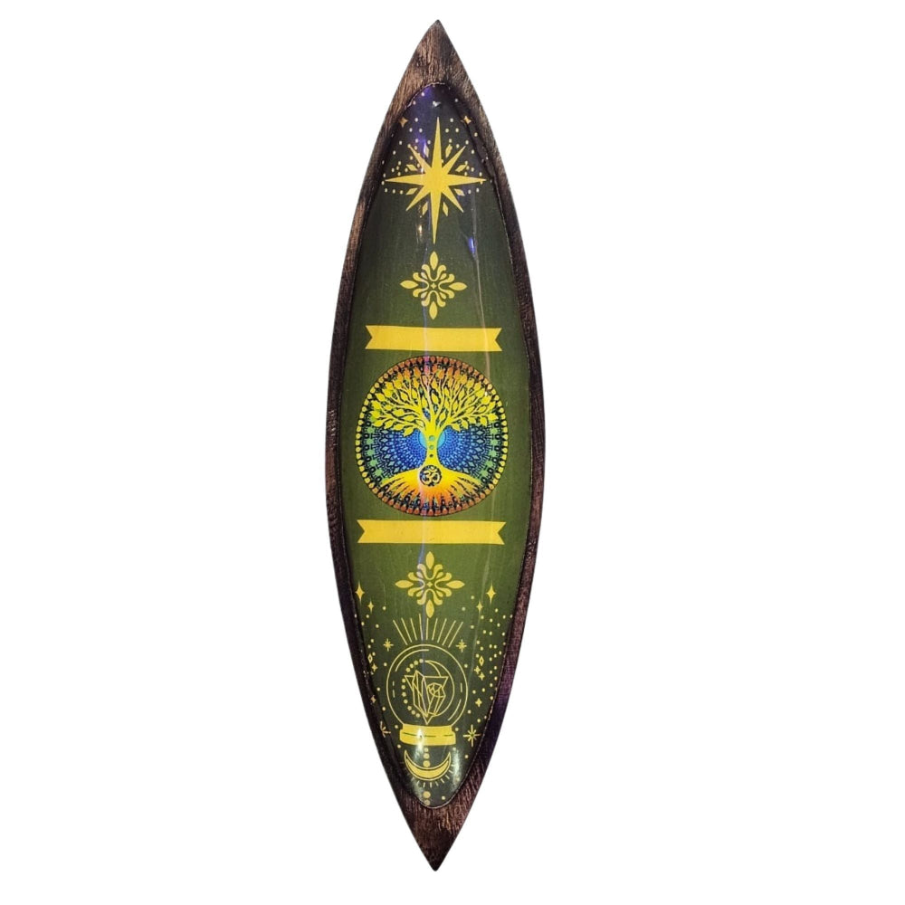 Tree of Life Enamel Incense Bowl