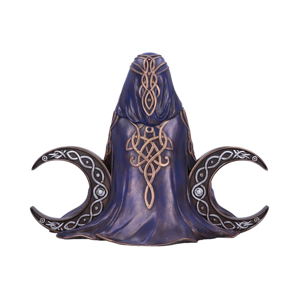 Triple Moon Goddess Bronze-Finish Statue