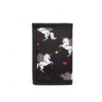 Unicorn Tri Fold Wallet Black
