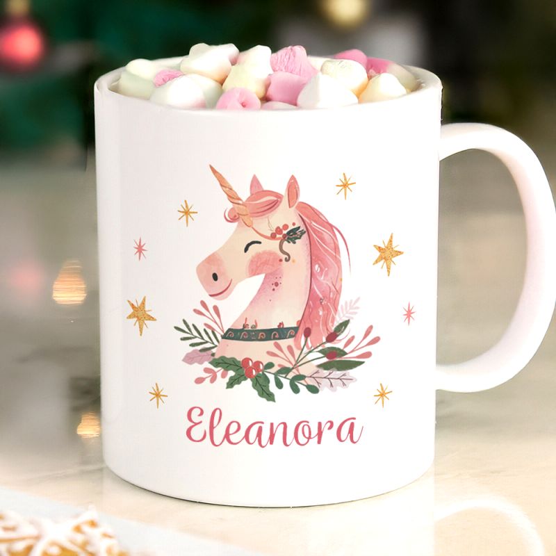 Unicorn Christmas Mug | Personalised