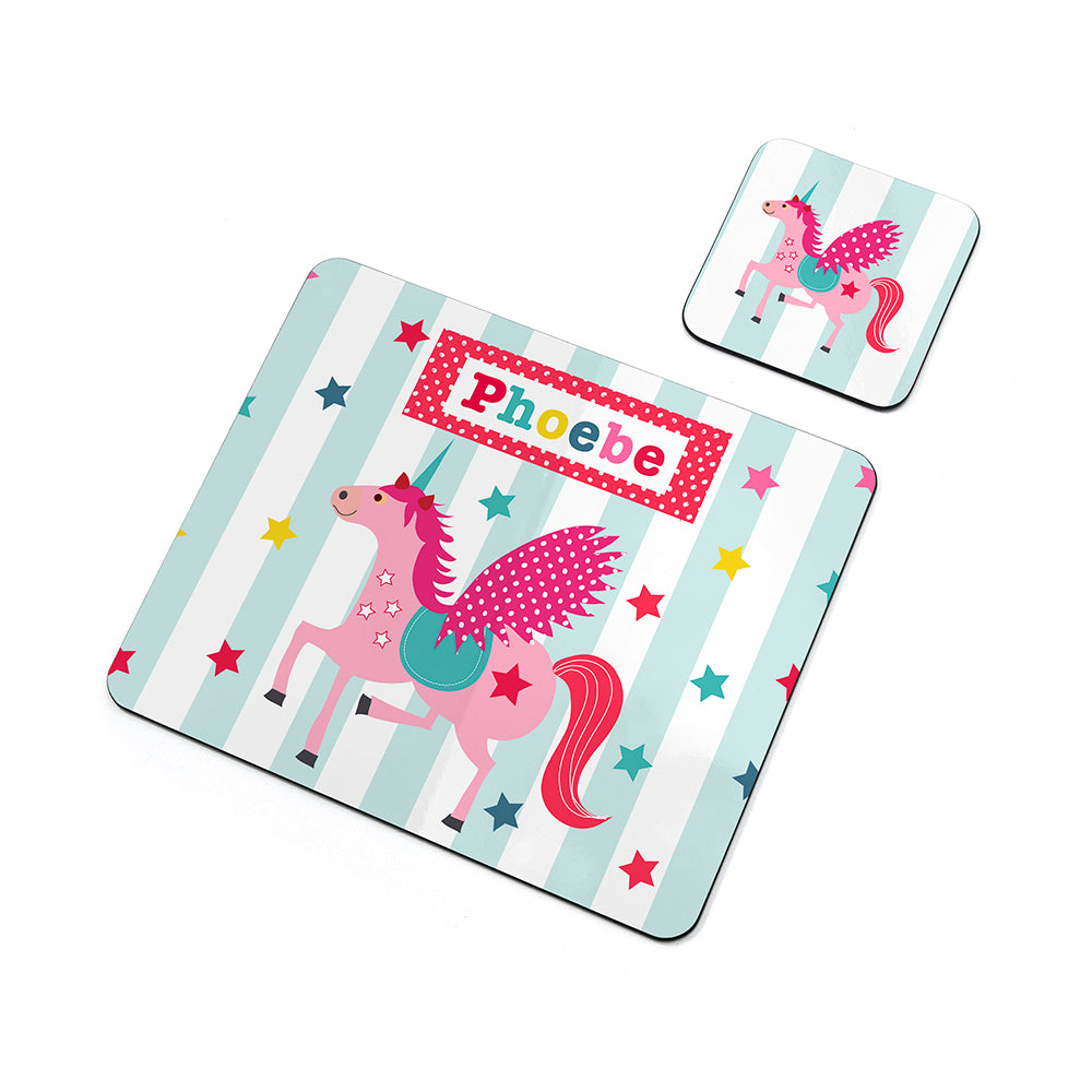 Unicorn Placemat Set | Personalised