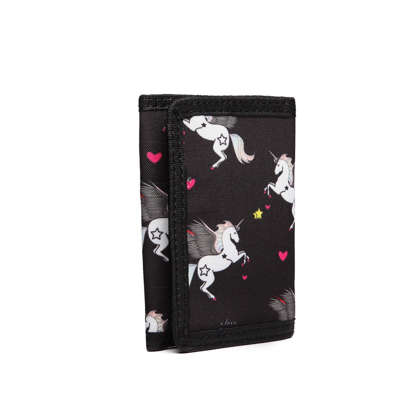 Unicorn Tri Fold Wallet Black