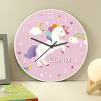 Unicorn Wooden Childrens Clock | Personalised