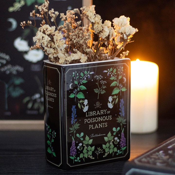 Eleanoras Poisonous Plants Book Shaped Vase Vases