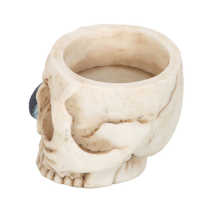 Eleanoras Skull Tealight Holder with Snake Candle Holders