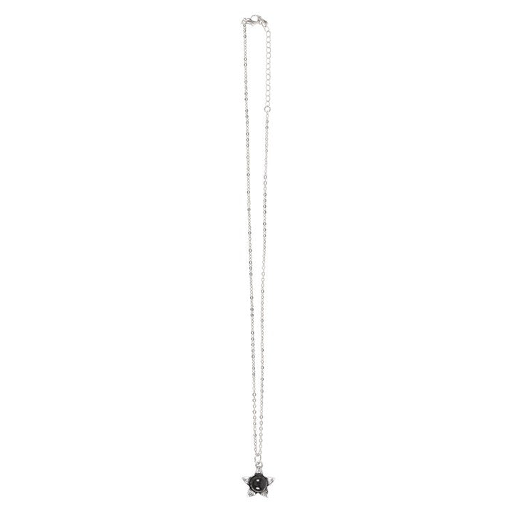 Eleanoras Deadly Nightshade Necklace with Black Obsidian on Greeting Card 
