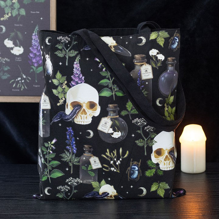 Eleanoras Venom & Vines Print Polycotton Tote Bag 