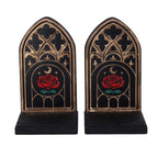 Gothic Rose Cathedral Arch Bookends