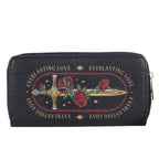 Rose and Sword Zippered Wallet