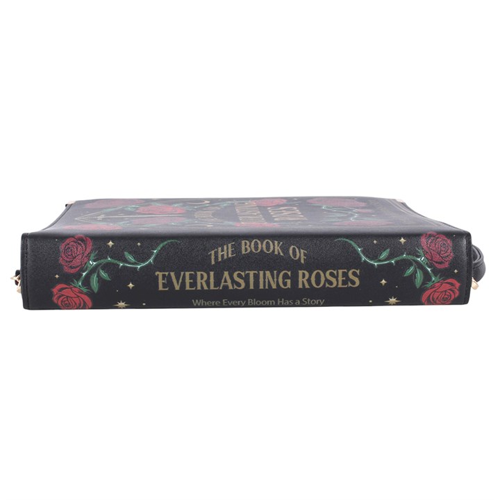 Gothic Rose Book Shaped Crossbody Bag