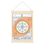 Eleanoras The Wheel of Fortune Vintage Tarot Wall Hanging Wall Hangings & Plaques