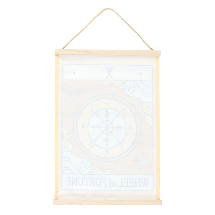 Eleanoras The Wheel of Fortune Vintage Tarot Wall Hanging Wall Hangings & Plaques