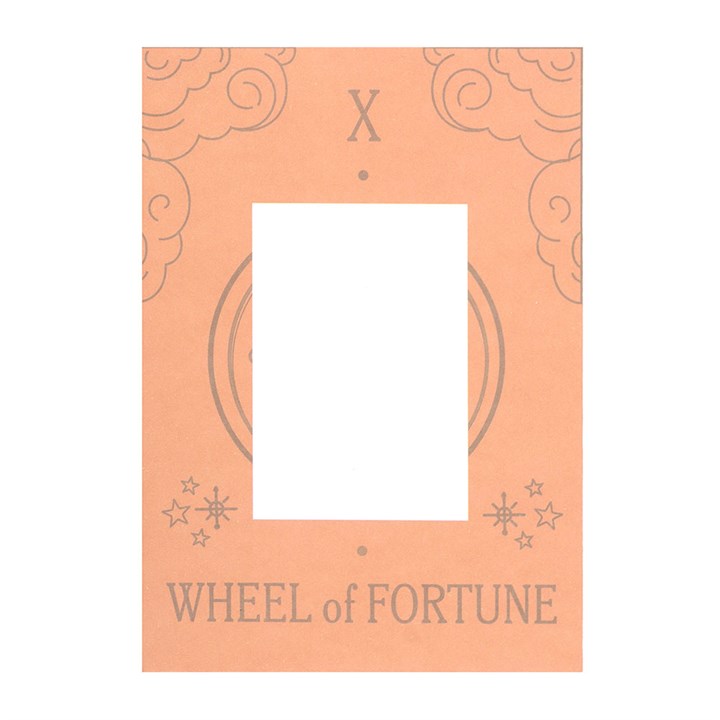 Eleanoras The Wheel of Fortune Vintage Tarot Necklace on Greeting Card 