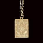 Eleanoras The Star Vintage Tarot Necklace on Greeting Card 