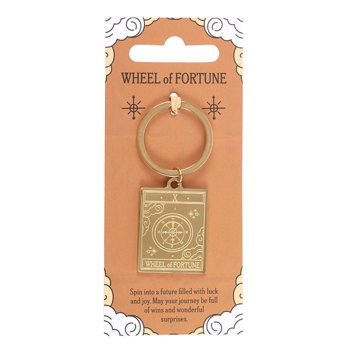 Eleanoras The Wheel of Fortune Vintage Tarot Keyring Keyrings