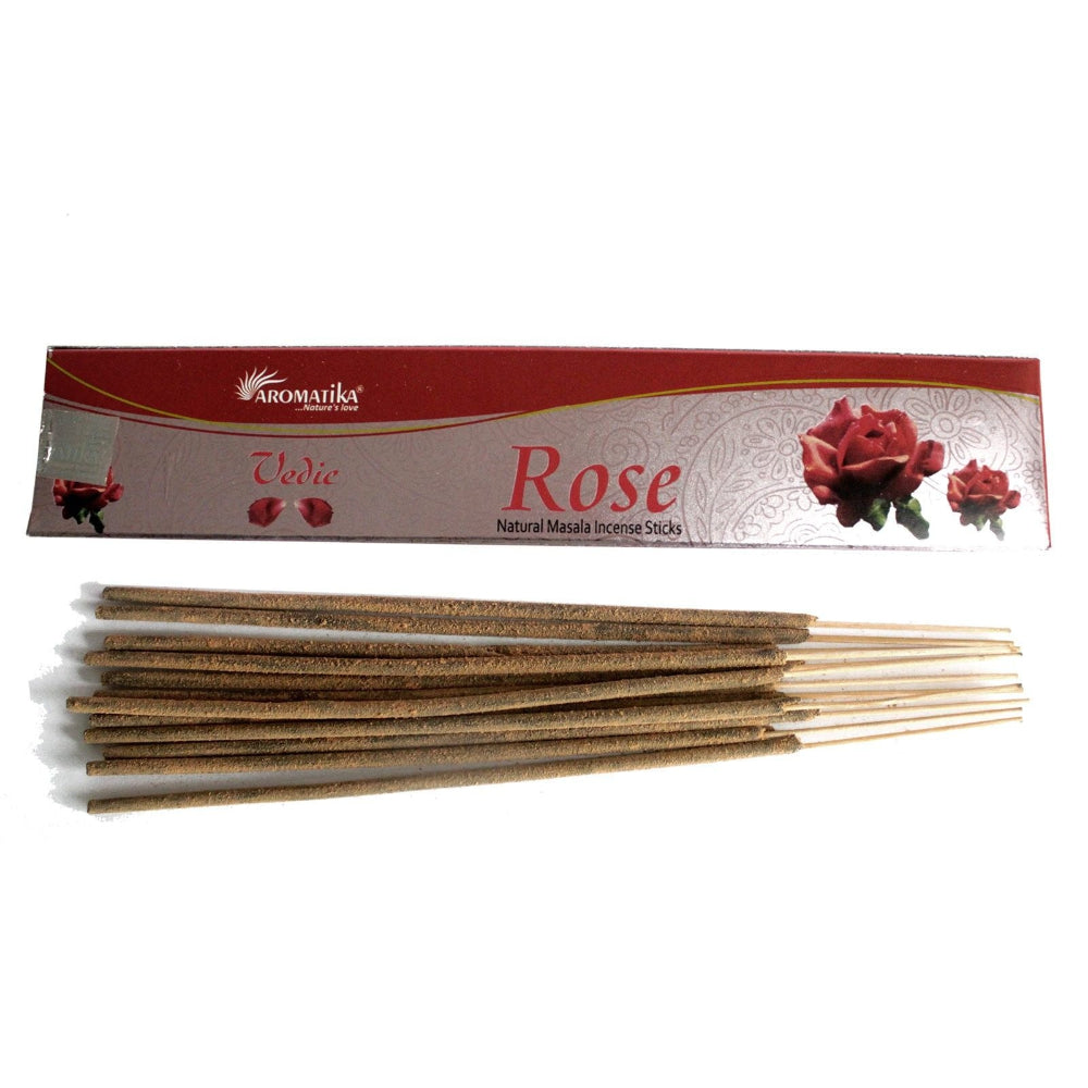 Rose Vedic Incense Sticks - Aromatika