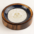 Virgo Mango Wood Mini Bowl & Incense Stick Holder