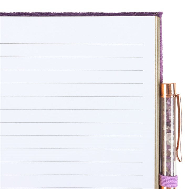 Eleanoras Book Of Spells Journal With Amethyst Crystal Pen Notebooks & Journals