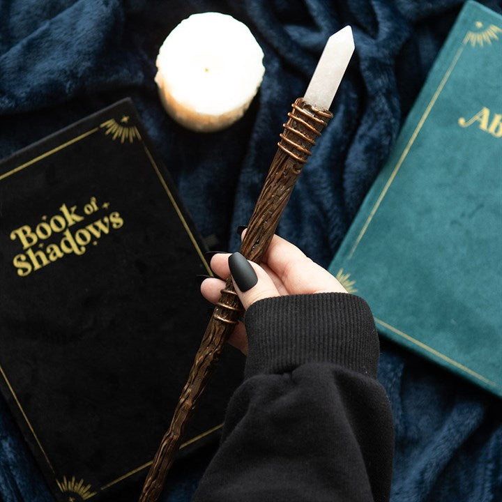 Eleanoras Thin Energy Clearing Aura Quartz Crystal Wand 