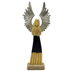 Eleanoras Metal Wings & Enamel Detail Large Mango Wood Guardian Angel 