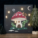 Eleanoras Gnome Sweet Gnome Light Up Canvas Canvases