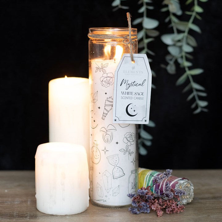 Eleanoras MYSTICAL WHITE SAGE TUBE CANDLE Candles - Scented
