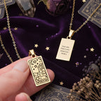 Eleanoras Personalised Wisdom Tarot Card Necklace Necklaces